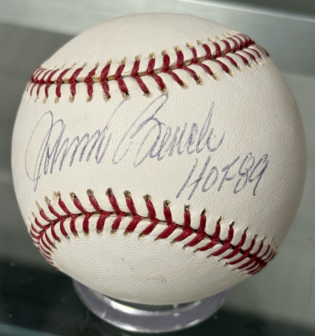 Johnny Bench Signed Auto Rawlings Official Major League Baseball (MLB) - JSA COA