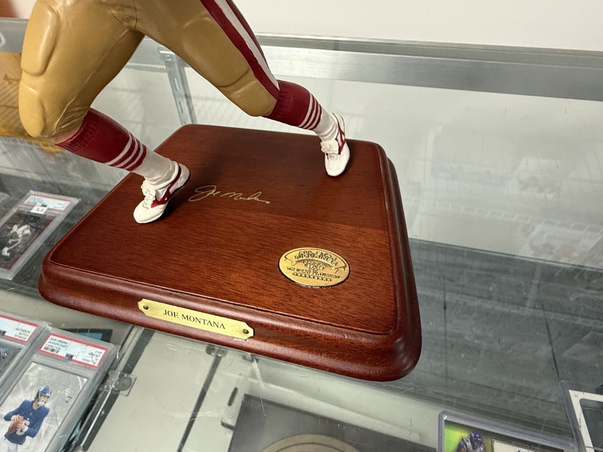 Danbury Mint Joe Montana NFL 49ers Hand Painted Resin Figurine/Statue - COA