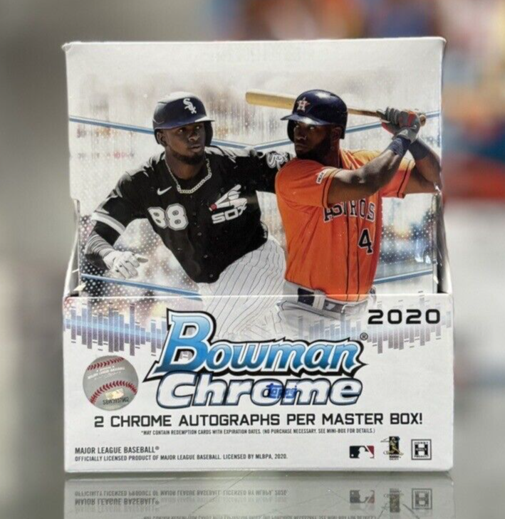 2020 Bowman Chrome Baseball Hobby Box (2 Autos) - Factory Sealed