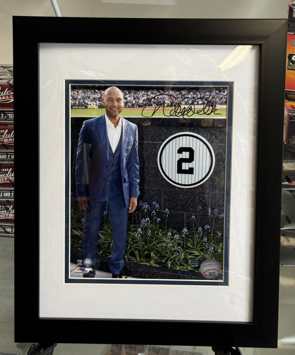 Derek Jeter Autographed Monument Park New York Yankees Photo 13x16 - Steiner