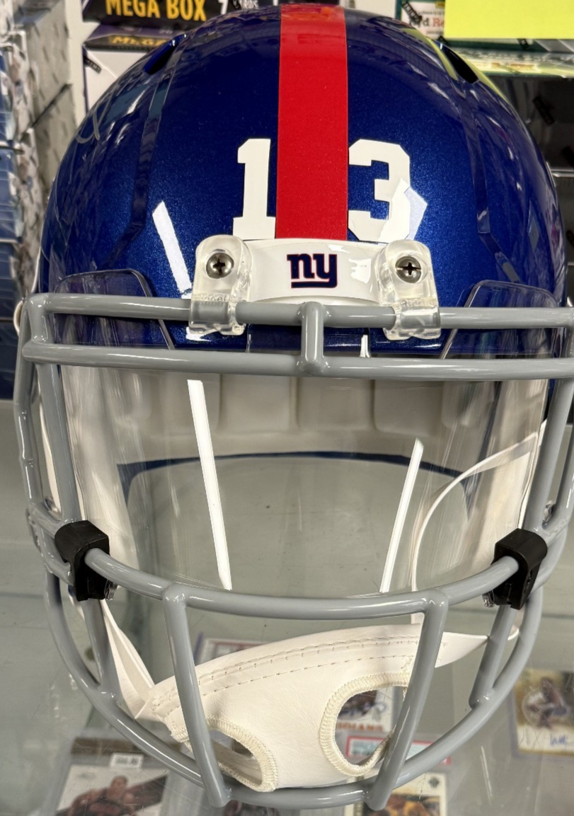 Odell Beckham Jr Signed Giants Full Size Helmet w/ Decal: 'The Catch' - JSA COA