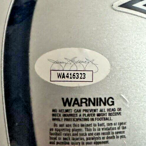 Bob Lilly Signed Autographed Dallas Cowboys Mini Helmet 'HOF 80' - JSA Authentic