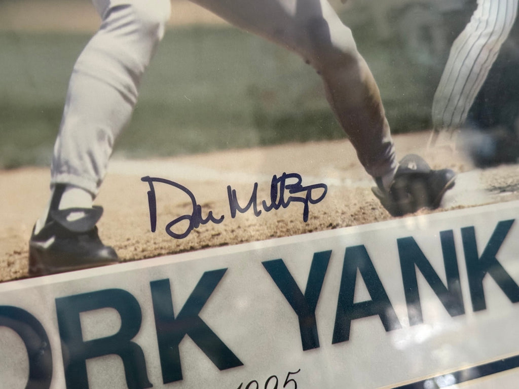 Don Mattingly New York Yankees Signed Photo Framed 16x20 - Steiner Authen.