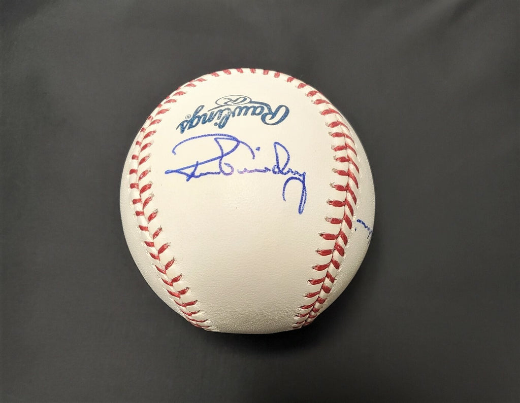 Multi Signed Guidry/Chambliss/Rivers Yankees Autograph  MLB Rawlings Baseball