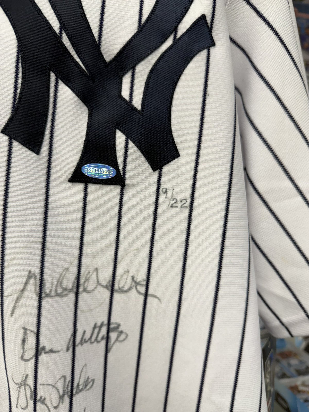 NY Yankees Captain Jersey - Jeter, Guidry, Nettles, Mattingly & Willie - Steiner